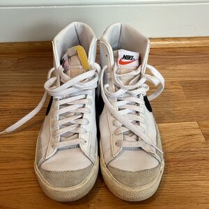 White and black Nike high tops women’s